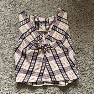 Zara Women's Plaid Sleeveless Top